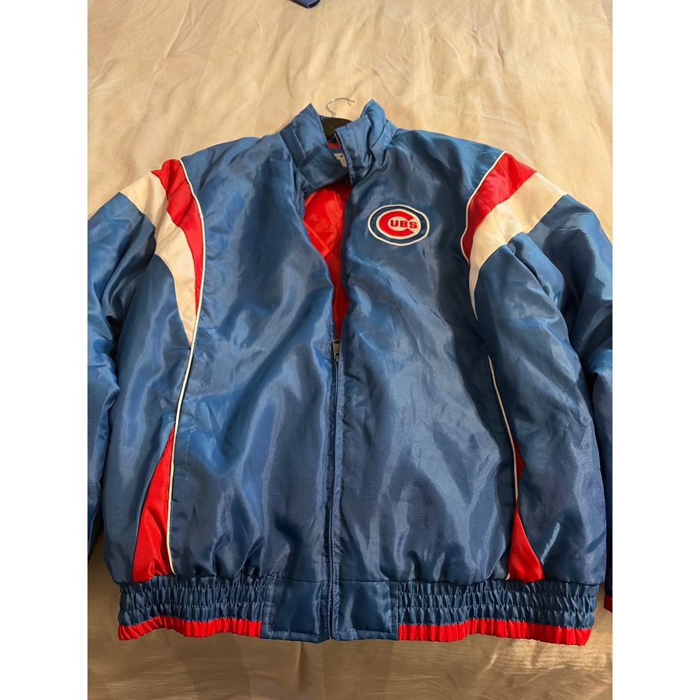 Vintage 1990s Chicago Cubs Major League Baseball (MLB) windbreaker jacket